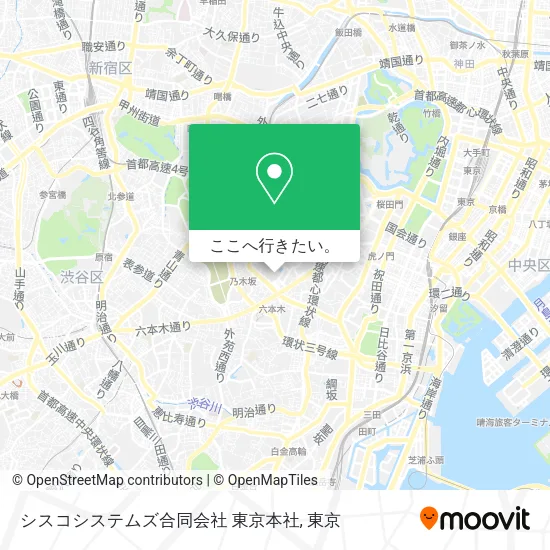 シスコシステムズ合同会社 東京本社地図
