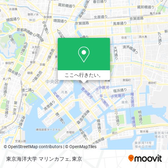 東京海洋大学 マリンカフェ地図