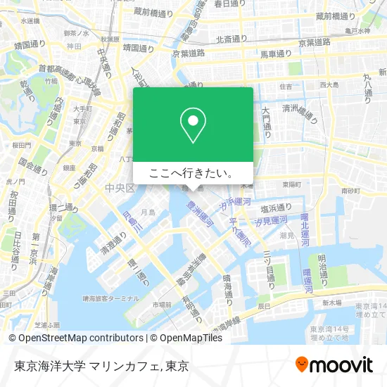 東京海洋大学 マリンカフェ地図