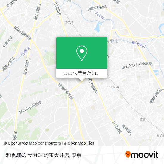 和食麺処 サガミ 埼玉大井店地図
