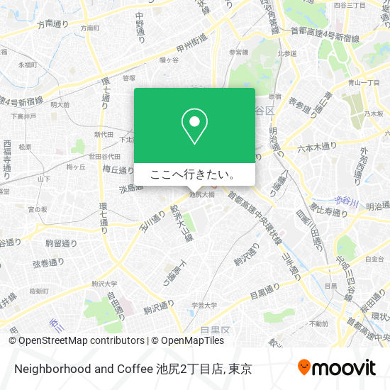 Neighborhood and Coffee 池尻2丁目店地図