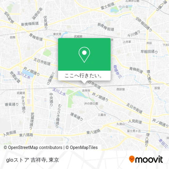gloストア 吉祥寺地図