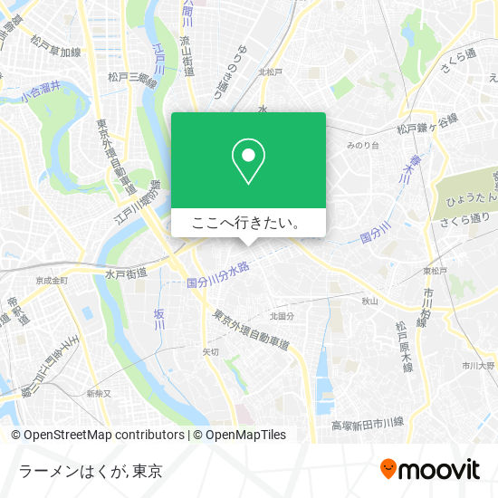 ラーメンはくが地図