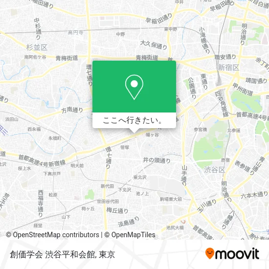 創価学会 渋谷平和会館地図