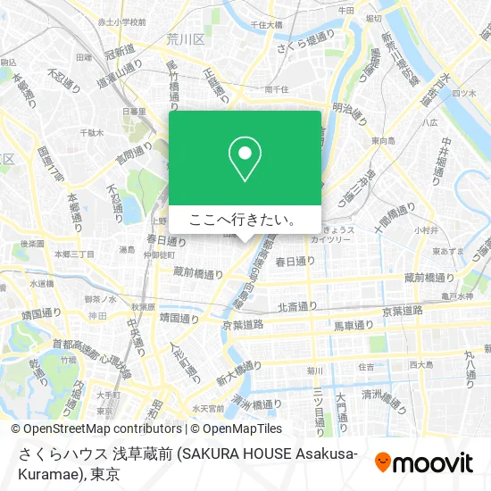 さくらハウス 浅草蔵前 (SAKURA HOUSE Asakusa-Kuramae)地図