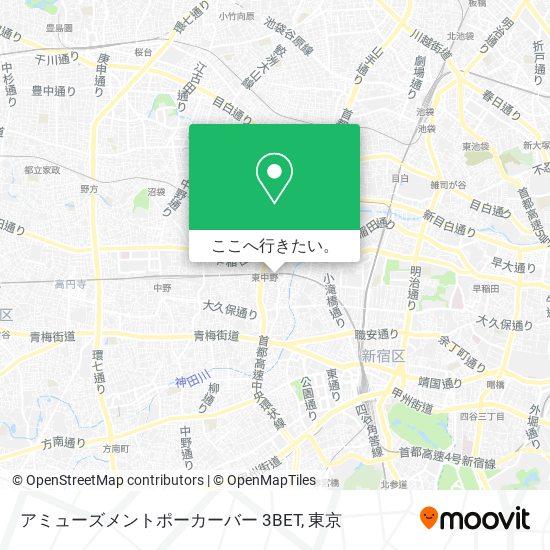 アミューズメントポーカーバー 3BET地図