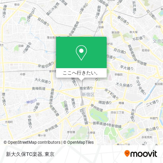 新大久保TC楽器地図