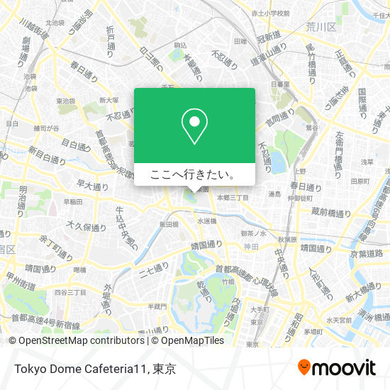 Tokyo Dome Cafeteria11地図