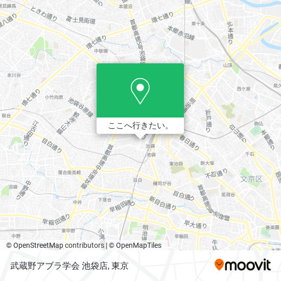 武蔵野アブラ学会 池袋店地図