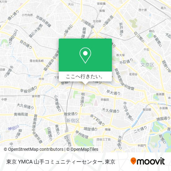 東京 YMCA 山手コミュニティーセンター地図