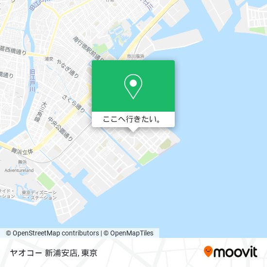ヤオコー 新浦安店地図