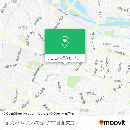 セブンイレブン 和光白子2丁目店地図