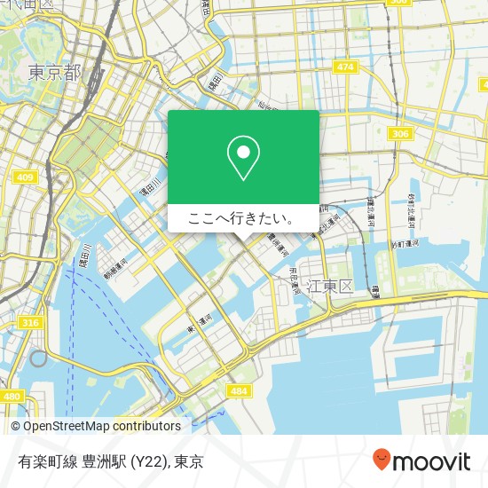有楽町線 豊洲駅 (Y22)地図