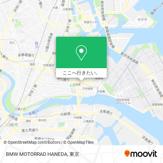 BMW MOTORRAD HANEDA地図