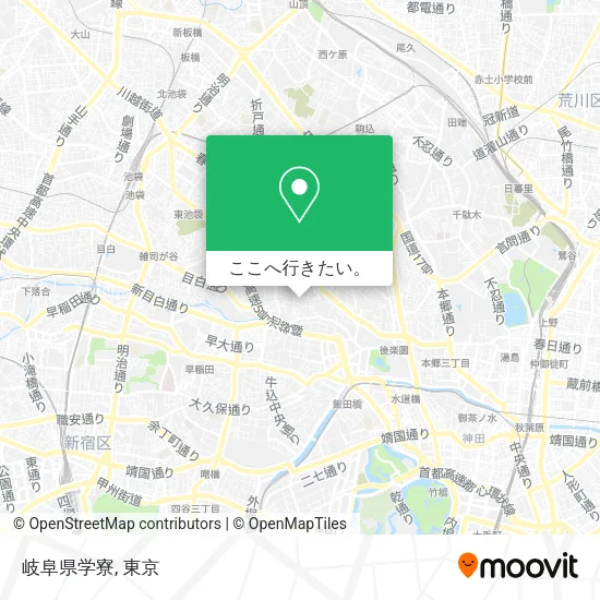岐阜県学寮地図