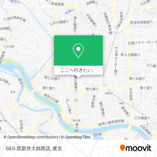 GEO 西新井大師西店地図