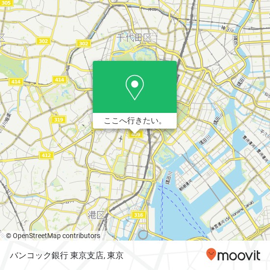 バンコック銀行 東京支店地図
