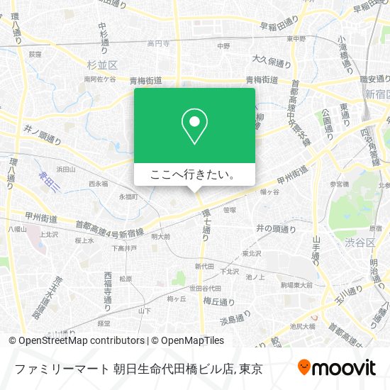 ファミリーマート 朝日生命代田橋ビル店地図