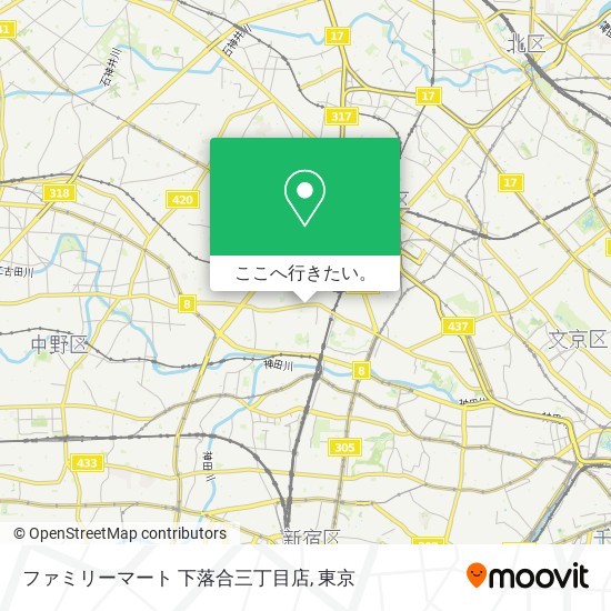 ファミリーマート 下落合三丁目店地図