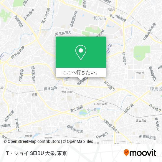 T・ジョイ SEIBU 大泉地図