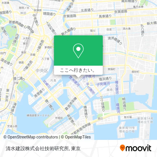 清水建設株式会社技術研究所地図