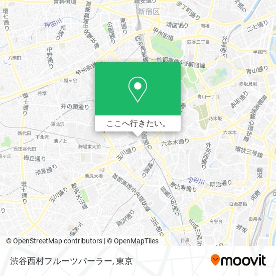 渋谷西村フルーツパーラー地図