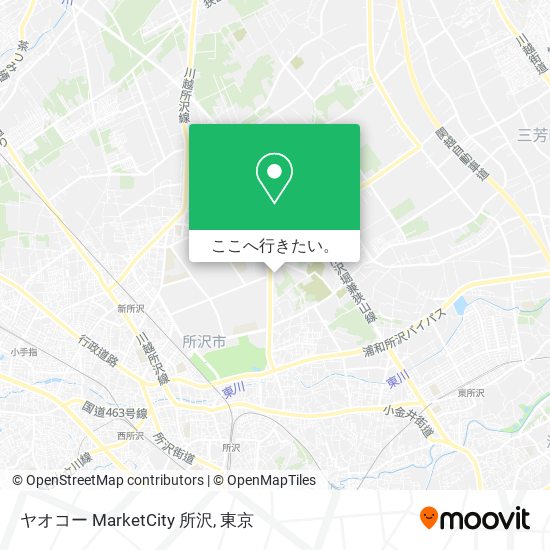 ヤオコー MarketCity 所沢地図