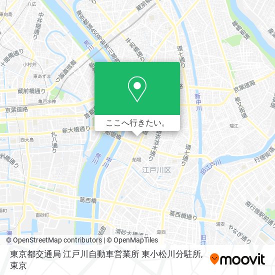 東京都交通局 江戸川自動車営業所 東小松川分駐所地図