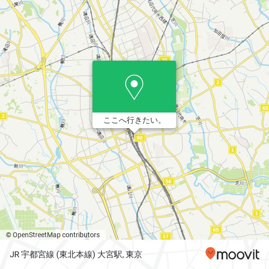 JR 宇都宮線 (東北本線) 大宮駅地図