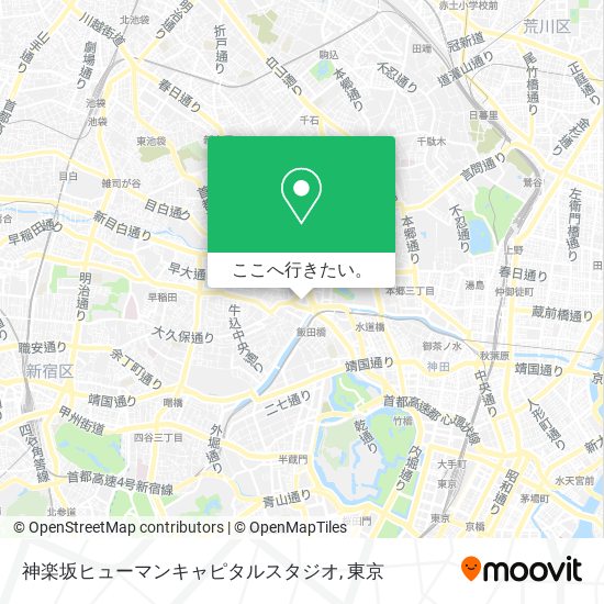 神楽坂ヒューマンキャピタルスタジオ地図