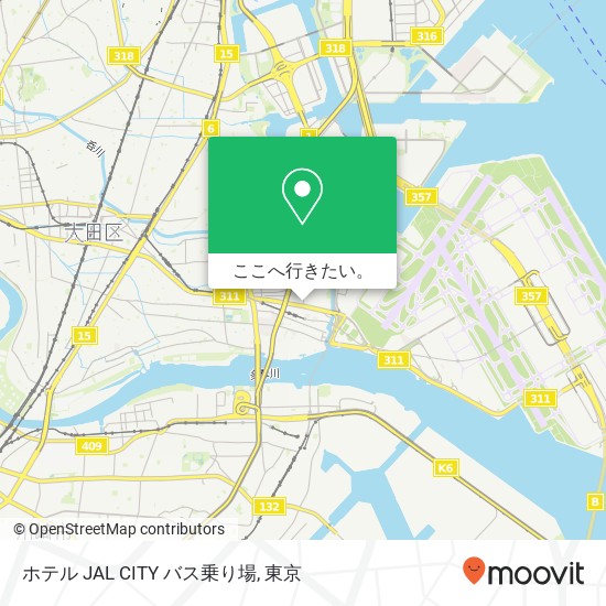 ホテル JAL CITY バス乗り場地図