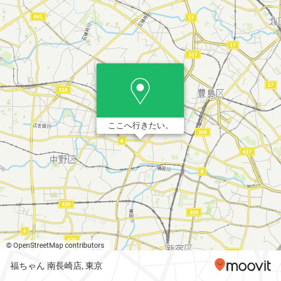 福ちゃん 南長崎店地図