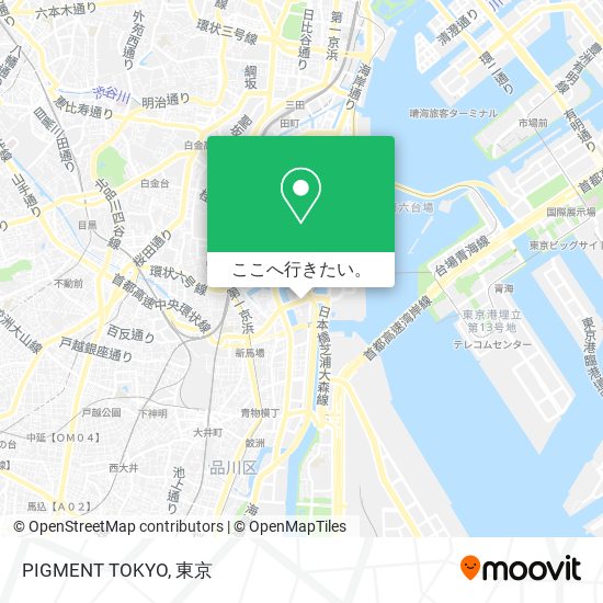 PIGMENT TOKYO地図