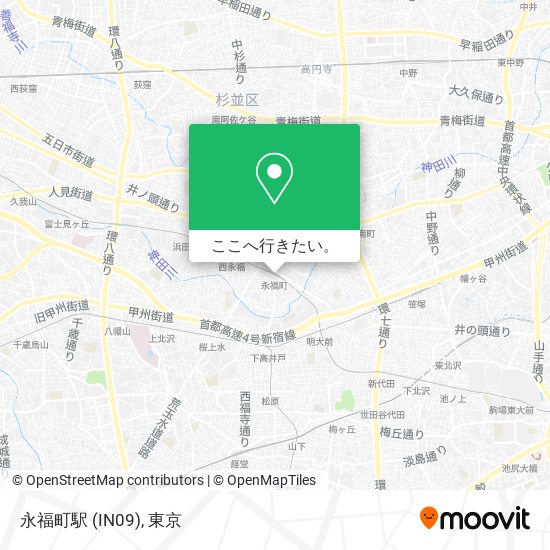 永福町駅 (IN09)地図