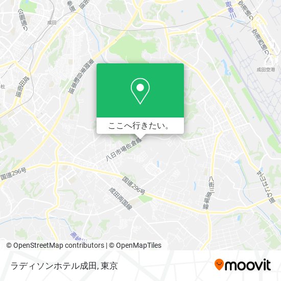 ラディソンホテル成田地図