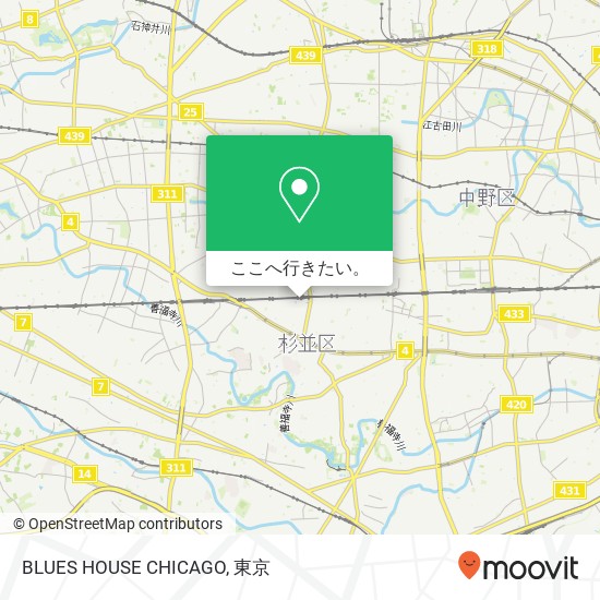 BLUES HOUSE CHICAGO地図