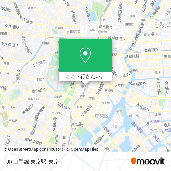 JR 山手線 東京駅地図