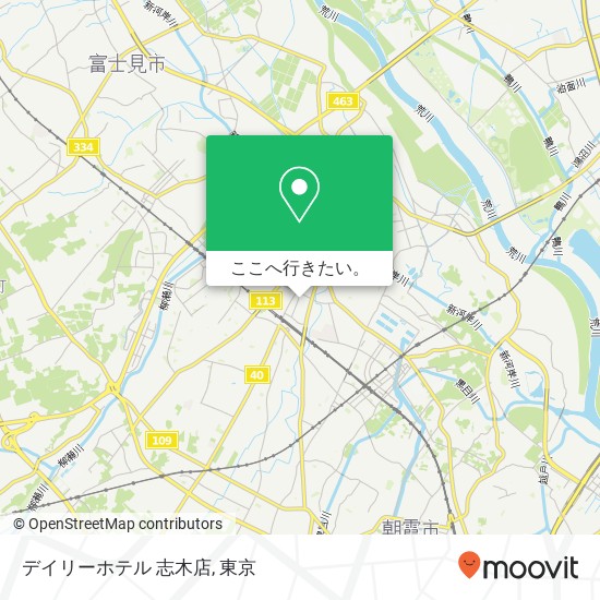 デイリーホテル 志木店地図