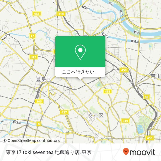 東季17 toki seven tea 地蔵通り店地図
