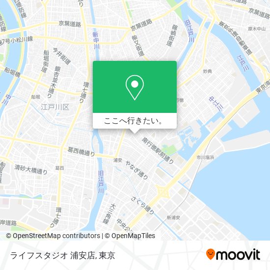 ライフスタジオ 浦安店地図