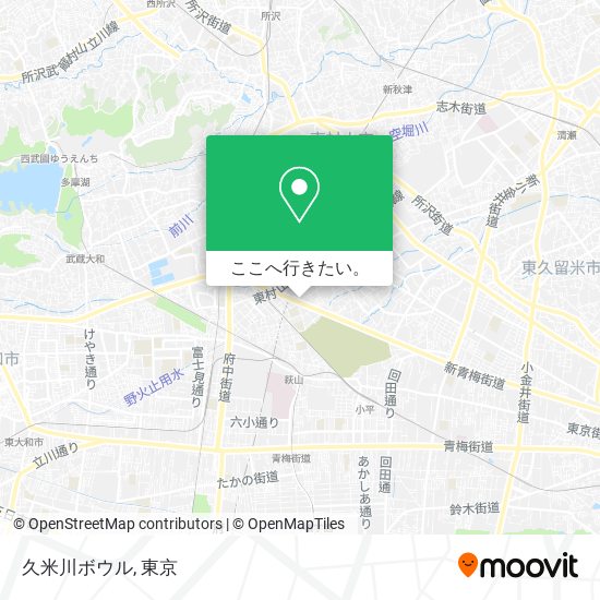 久米川ボウル地図