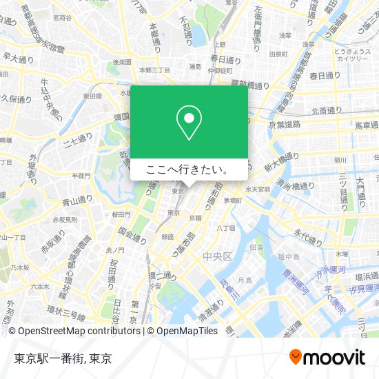 東京駅一番街地図