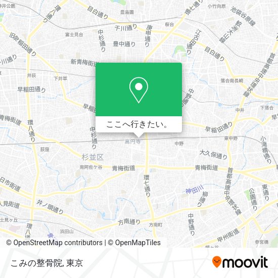 こみの整骨院地図