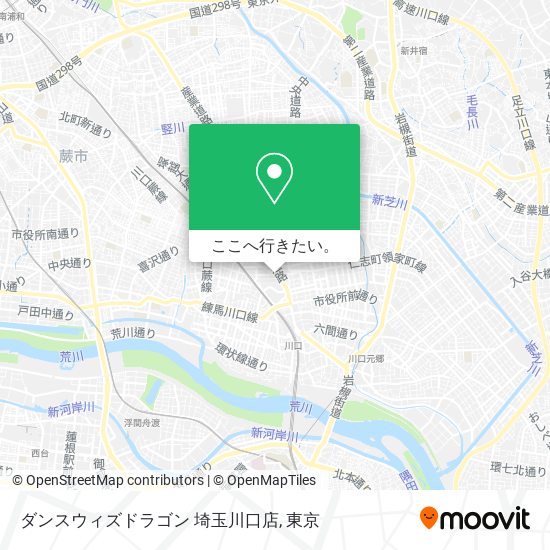 ダンスウィズドラゴン 埼玉川口店地図