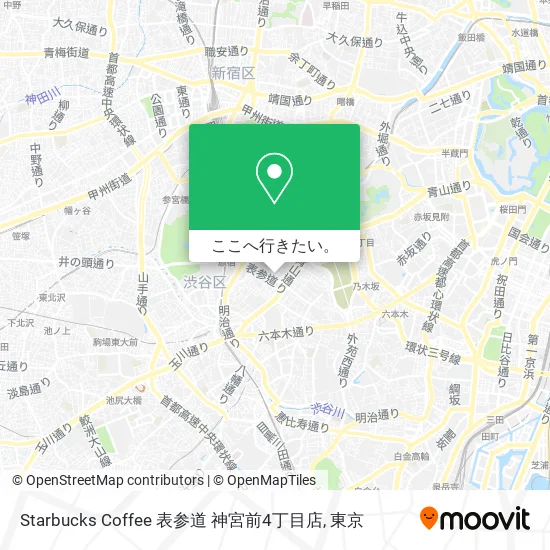 Starbucks Coffee 表参道 神宮前4丁目店地図