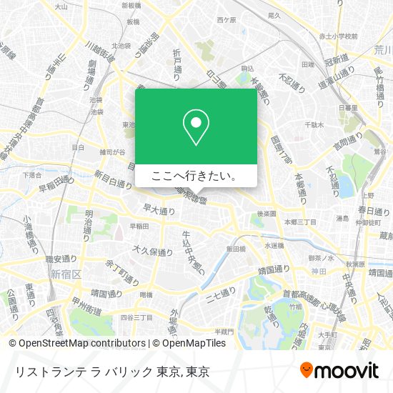 リストランテ ラ バリック 東京地図