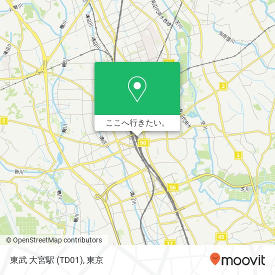 東武 大宮駅 (TD01)地図