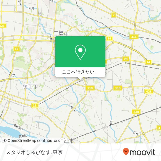 スタジオじゅぴなす地図