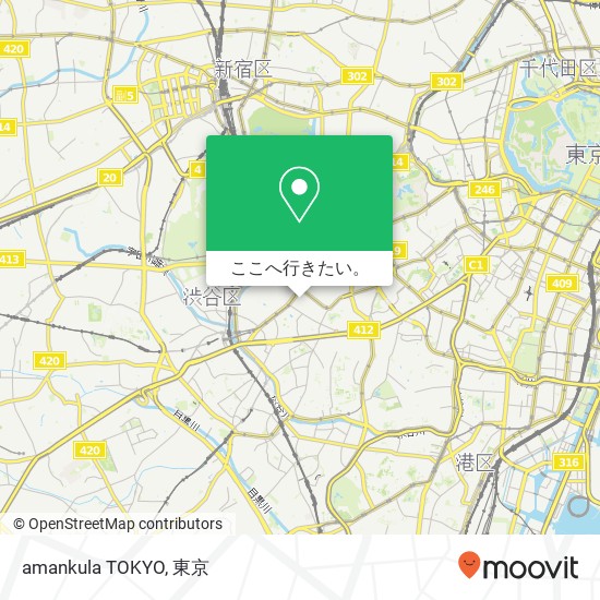 amankula TOKYO地図