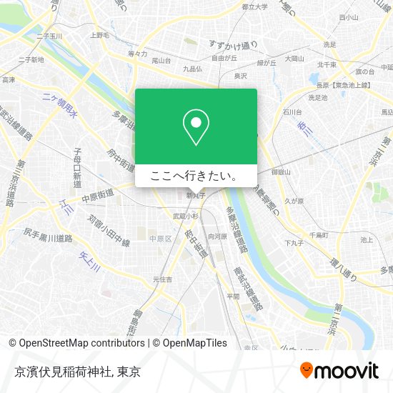 京濱伏見稲荷神社地図